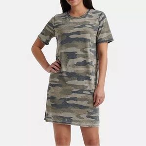 LUCKY BRAND CAMO T SHIRT DRESS